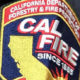 Photo of a Cal Fire shoulder patchbad