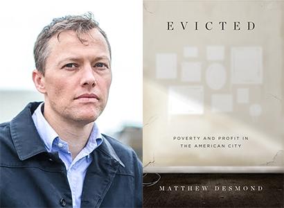 Author Matthew Demond and his book "Evicted"