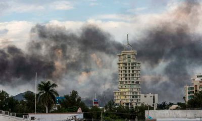 Photo of clouds of smoke in Mexico