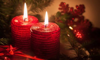 photo of holiday candles