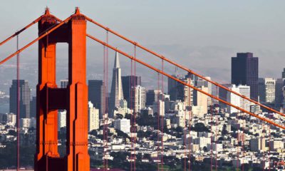 Photo of San Francisco skyline and Golden Gate Bridge