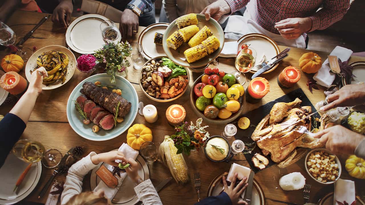 Photo of Thanksgiving dinner