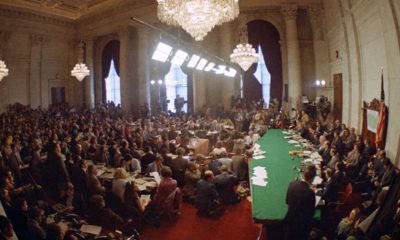 Photo of Senate Watergate Hearing Committee in 1973