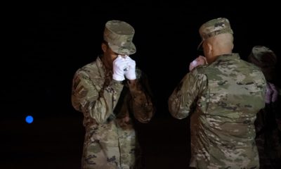Photo of an Air Force carry team paying respect