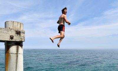 Photo of a swimmer in Australia