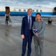 Photo of special representative for Iran, Brian Hook with Xiyue Wang in Zurich, Switzerland