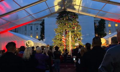 Photo of State Capitol lighting ceremony