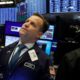 Photo of a trader on the floor of the New York Stock Exchange