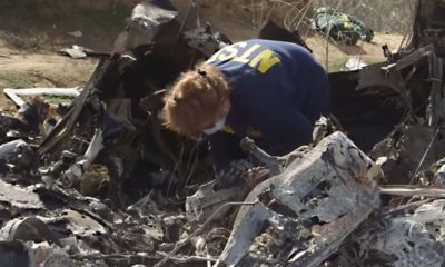 Photo of Kobe Bryant helicopter crash site and wreckage