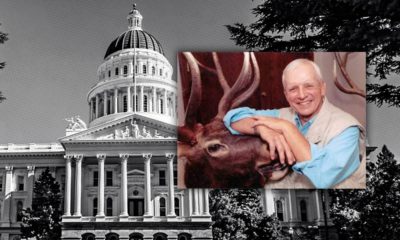 Photo combination of the California Capitol and "Wild Bill" Richardson