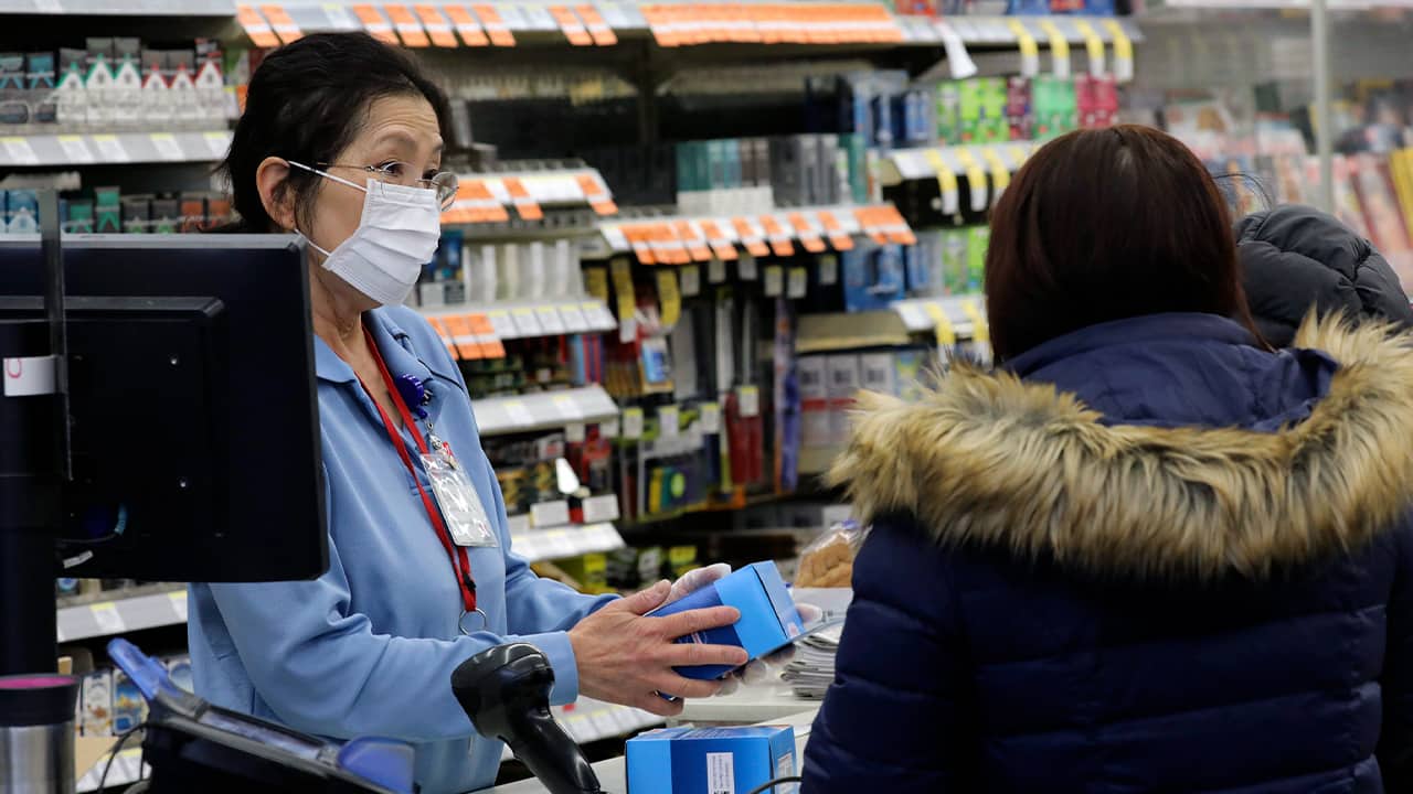 Photo of a sales clerk at a pharmacy in Chicago