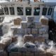 Photo of members of the Coast Guard and seized cocaine in Los Angeles