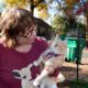 Photo of Elizabeth Watling holding her cat Tampopo