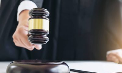 Photo of a judge banging a gavel