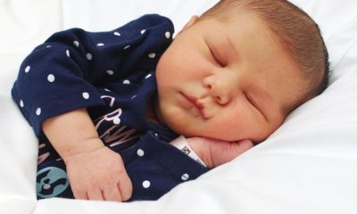 Photo of Wilhemina Rose Janz sleeping