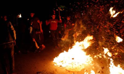 Photo of protesters in Palestine