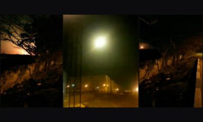 Photo of images from a video of the Ukrainian plane crash in Iran