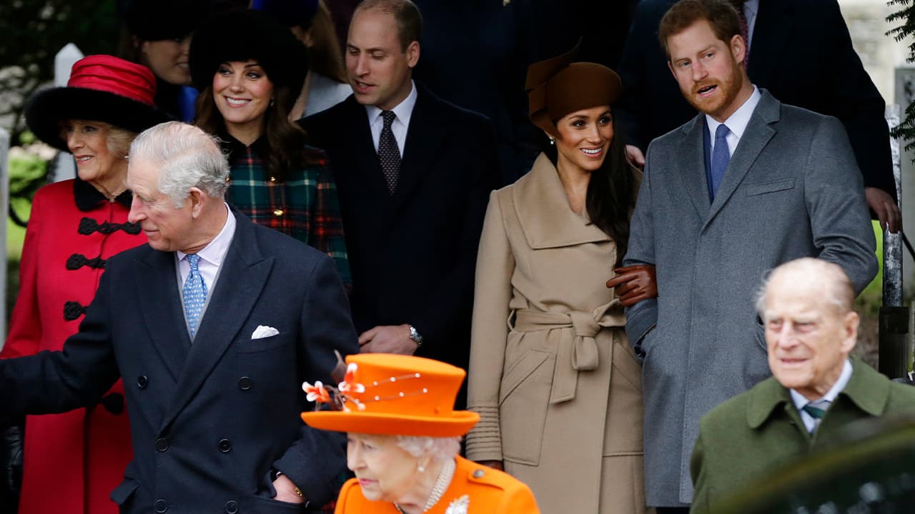 Photo of the royal family after Christmas Day church service