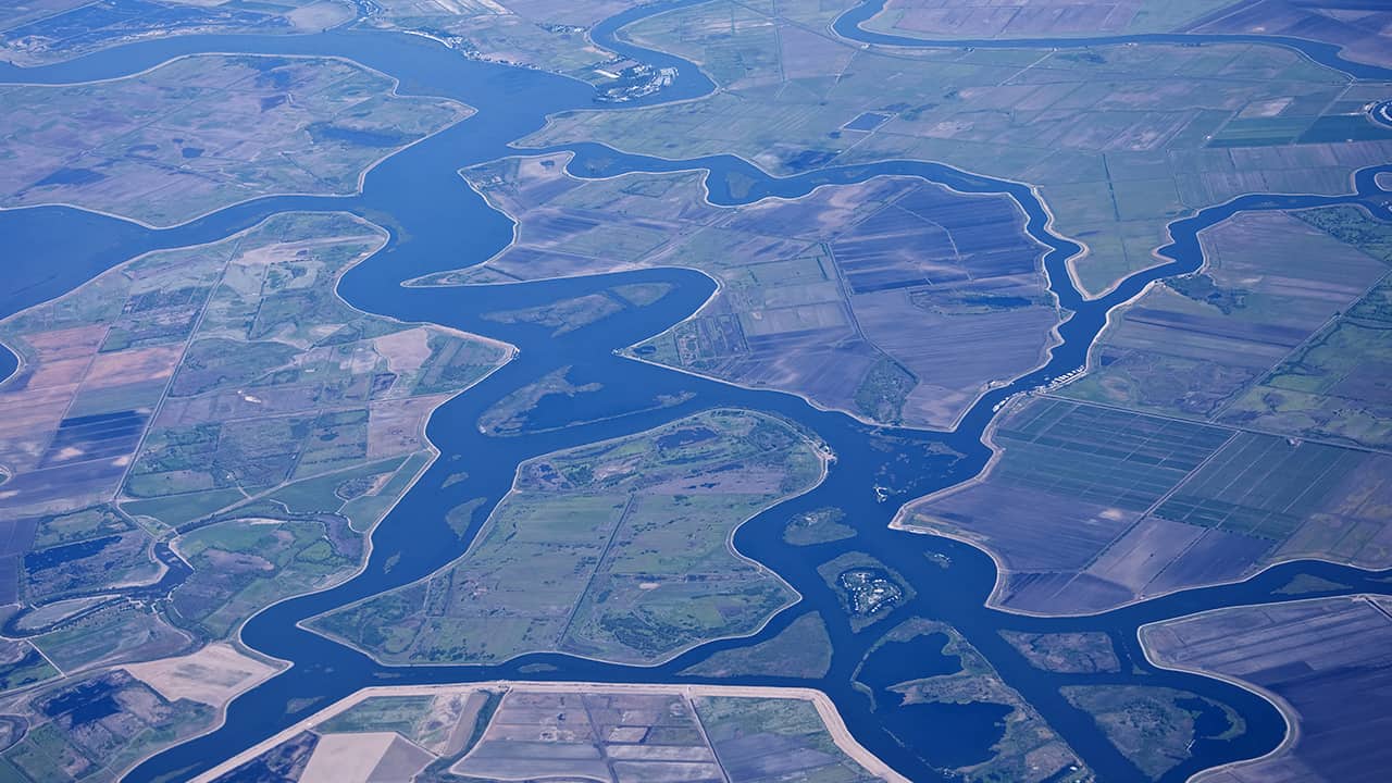 Photo of an aerial view of the Sacramento