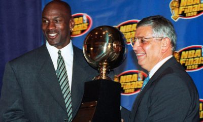 Photo of Michael Jordan and David Stern