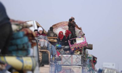 Photo of Syrians fleeing