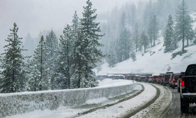 Photo of cars on the I-80 in Lake Tahoe