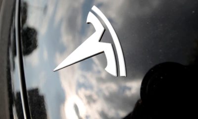 Photo of Tesla hood and logo