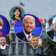 Photo combination of Elizabeth Warren, Joe Biden, Bernie Sanders, Councilman Nelson Esparza, Senator Melissa Hurtado, Councilman Miguel Arias, and Councilwoman Jewel Hurtado