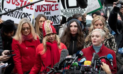 Photo of Harvey Weinstein protesters