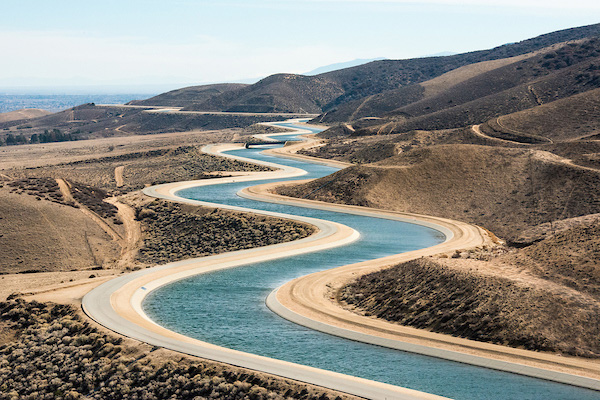 Photo of the California Aqueduct in Palmdale