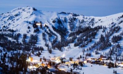 Photo of snow-covered Kirkwood Mountain and ski resort