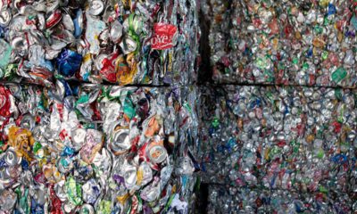 Photo of crushed cans