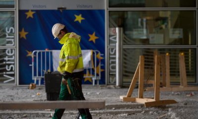 Photo of a construction worker in Brussels