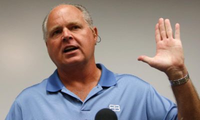 Photo of conservative talk show host Rush Limbaugh