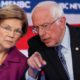 Photo of Elizabeth Warren and Bernie Sanders