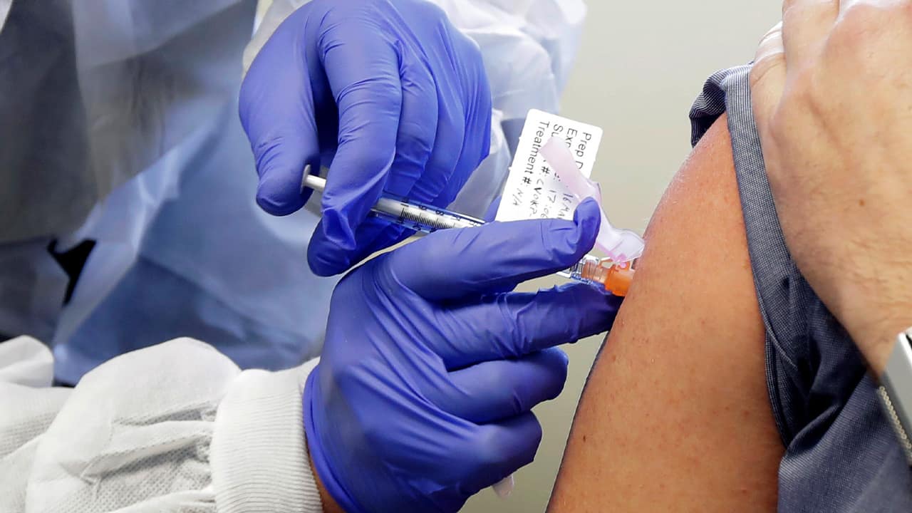 Photo of a person receiving a vaccine