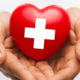 A heart with the Red Cross symbol