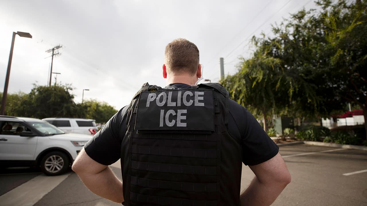 Photo of an ICE officer