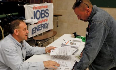 Photo of a job fair in Cheswick, Pa.