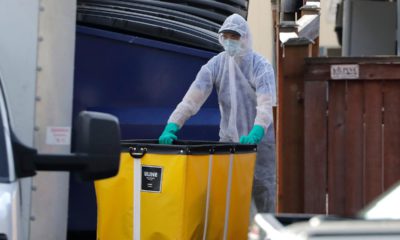 Photo of a cleaning crew member in Washington