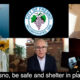 Collage of Fresno area leaders with COVID-19 message