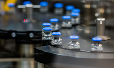 Image of the capping of investigational remdesivir vials