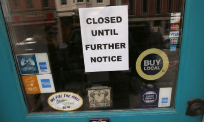 Photo of a closed sign