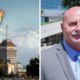 composite of Fresno Mayor-elect Jerry Dyer, the Fresno skyline and COVID-19 symbol an