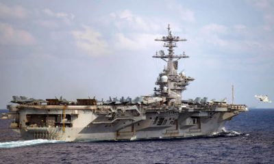 Photo of the aircraft carrier USS Theodore Roosevelt