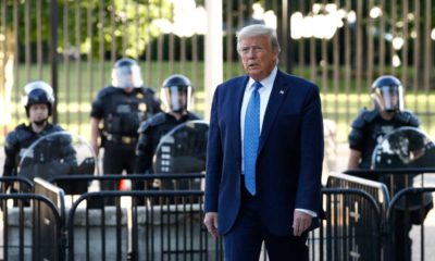 Photo of President Trump in Lafayette Park