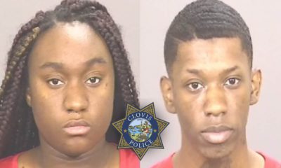 Mug shots of two suspects in Dick's Sporting Goods thefts in Clovis, California Tw