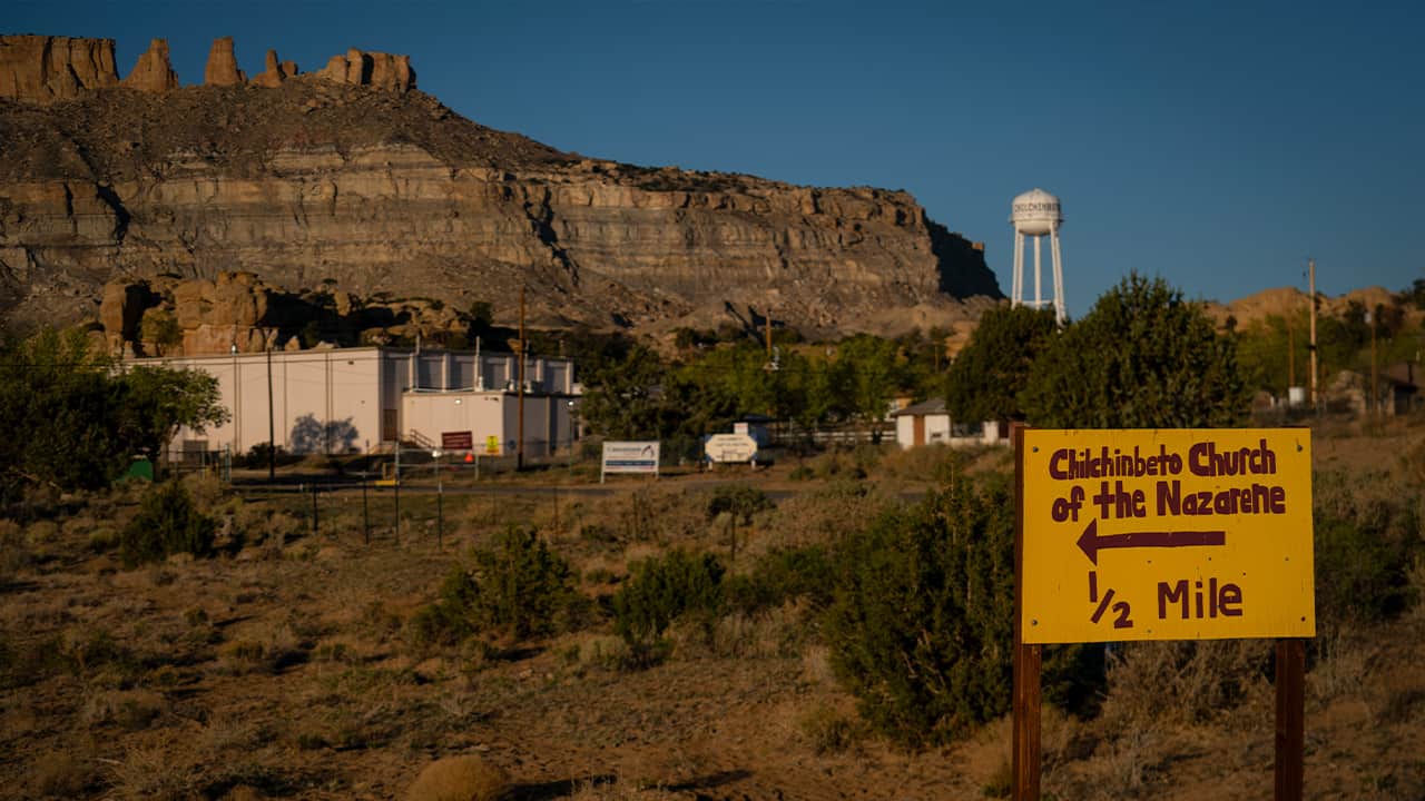 Photo of the Chilchinbeto Church of the Nazarene in Chilchinbeto, Ariz.