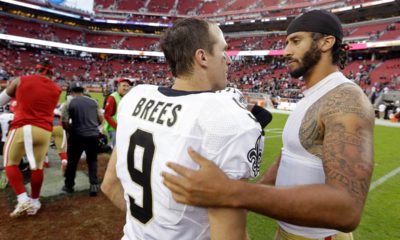 Photo of Drew Brees and Colin Kaepernick