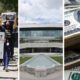 collage of Fresno police protests, City Hall and $50 bills signifying the Fresno city budgets